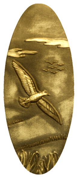 413 DA18 512 GD Birds Gold